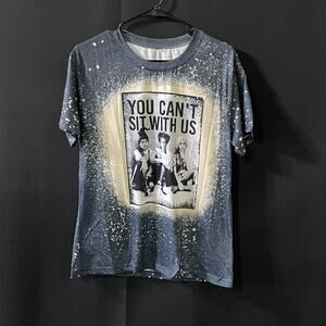 You Can't Sit With Us Witches Shirt Women's Medium Gray Halloween Graphic Tee